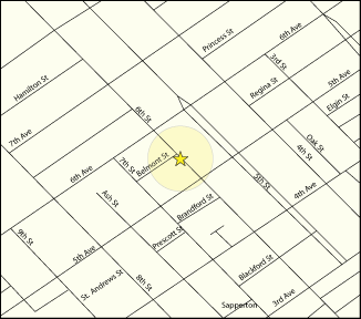 Map for New Westminster office